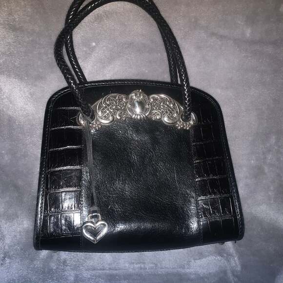 Brighton Handbags - Brighton Chantilly Black Leather Handbag